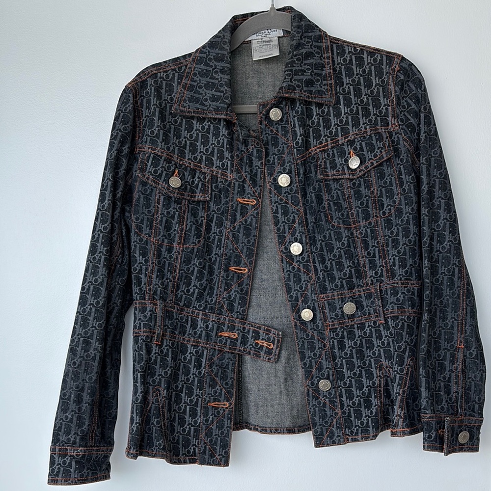 Dior Black and Gray Jean Jacket